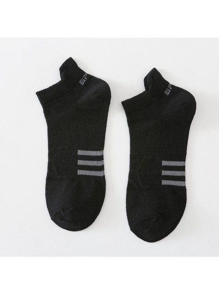 Men Summer Breathable Low-Top Shallow Mouth Sports Sweat-Absorbing Thin Cotton Socks