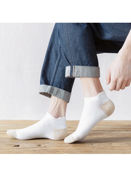 Men Solid Color Simple Summer Low Cut Short Socks