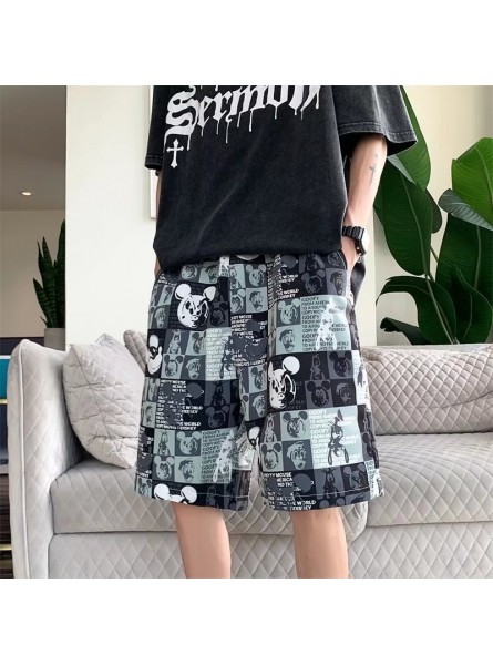 Men Casual Printed Loose Shorts