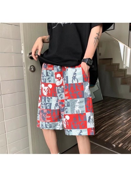 Men Casual Printed Loose Shorts