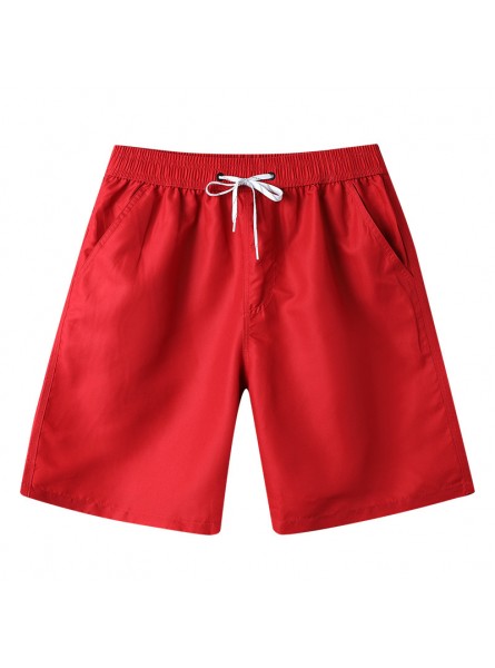 Men Casual Outdoor Solid Color Loose Sports Beach Shorts