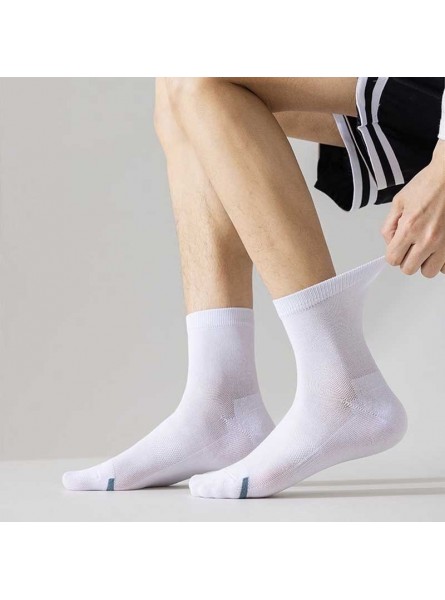 Men Fashion Casual Sports Basic Cotton Mid-Calf Socks