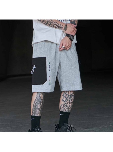 Men Summer Fashion Casual Color Matching Cargo Shorts