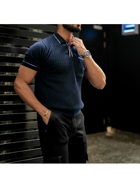 Men Summer Casual Short-Sleeved Polo Shirt