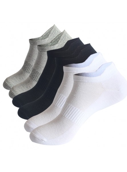 Men Simple Solid Color Mesh Boat Socks