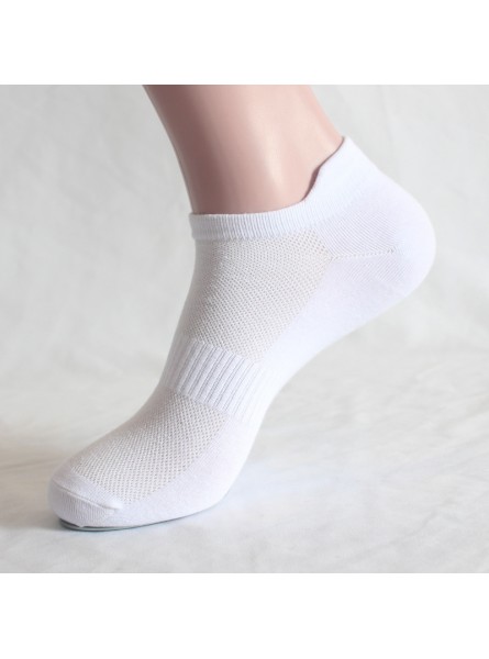 Men Simple Solid Color Mesh Boat Socks