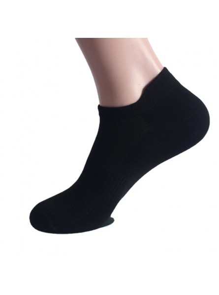 Men Simple Solid Color Mesh Boat Socks