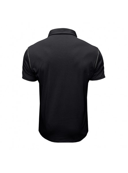 Men Summer Fashion Casual Solid Color Short Sleeve Lapel POLO Shirt